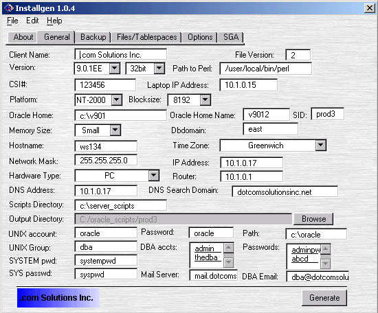 Installgen Screenshot